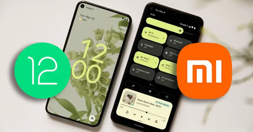 Android 12 bêta dans Xiaomi