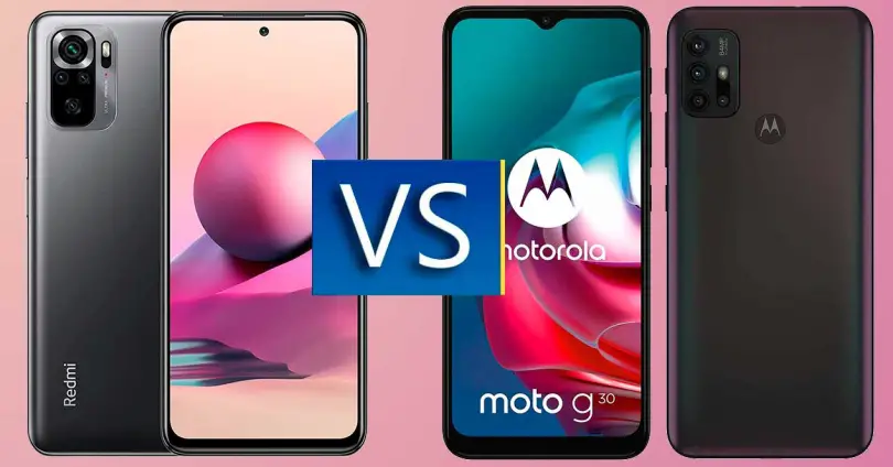 Redmi Note 10S vs Moto G30