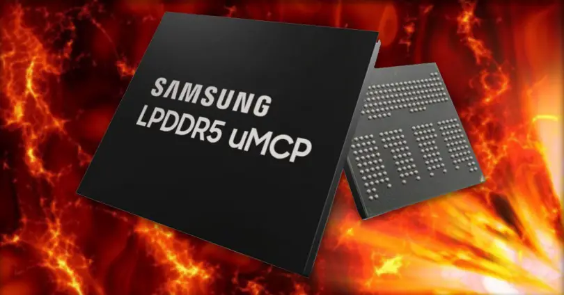 Samsung LPDDR5 uMCP-minne