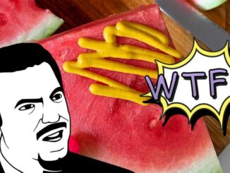 Wassermelone mit Senf