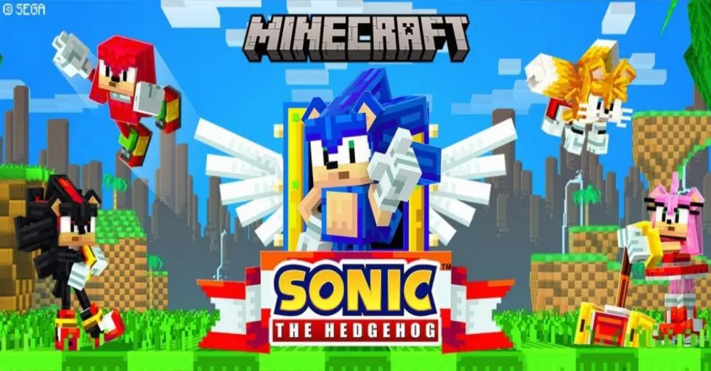 ใหม่ DLC Minecraft: Sonic The Hedgehog ดาวน์โหลดฟรี