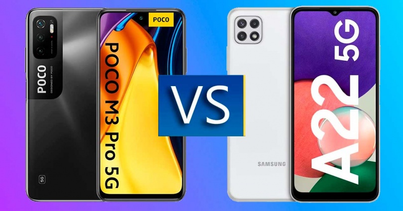 POCO M3 Pro 5G vs Samsung Galaxy A22 5G