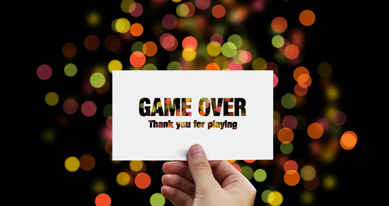 game over card