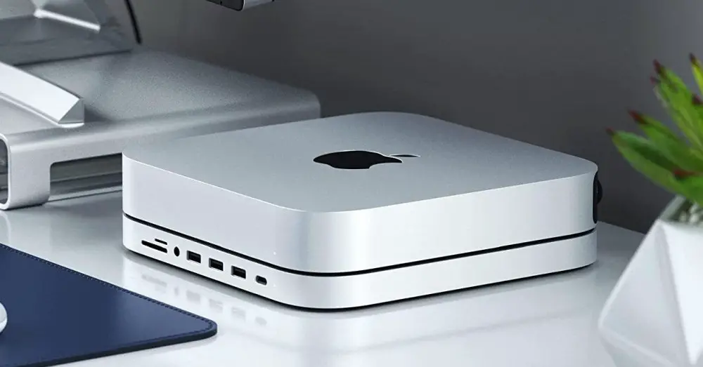 Novo suporte e hub Satechi USB C para Mac mini M1