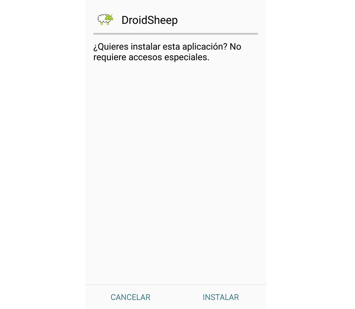 Instalează DroidSheep