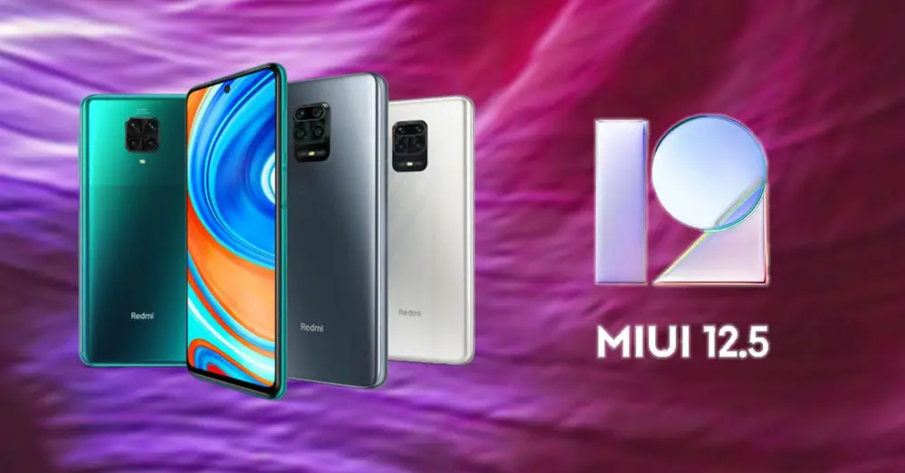 La mise à jour MIUI 12.5 arrive sur Redmi Note 9