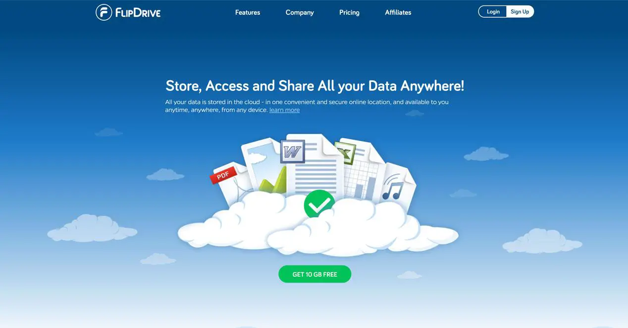 FlipDrive Share and Save Your Files from Anywhere