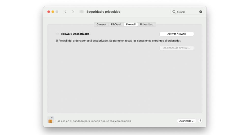 Firewall per Mac