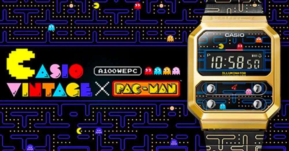 CASIO A100WEPC, the Special Watch from PAC-MAN
