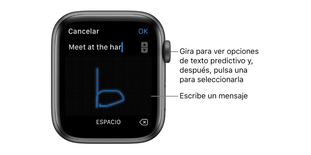 Svara en mano Apple Watch