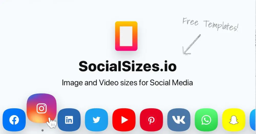 Størrelser på bilder og videoer i henhold til sosiale nettverk