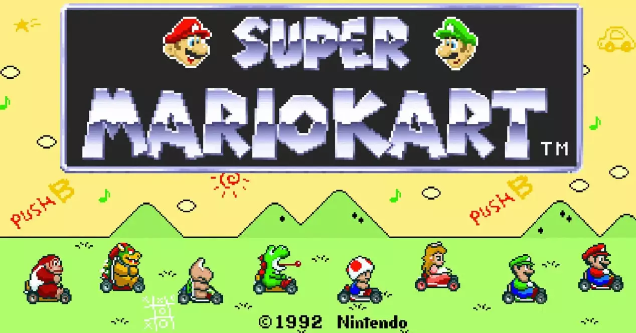 يكشف SNES Super Mario Kart Prototype عن محرر المسار