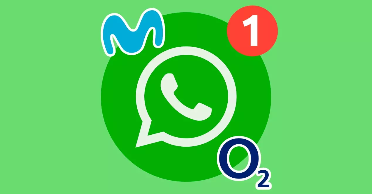 O2 og Movistar Serveres også av WhatsApp