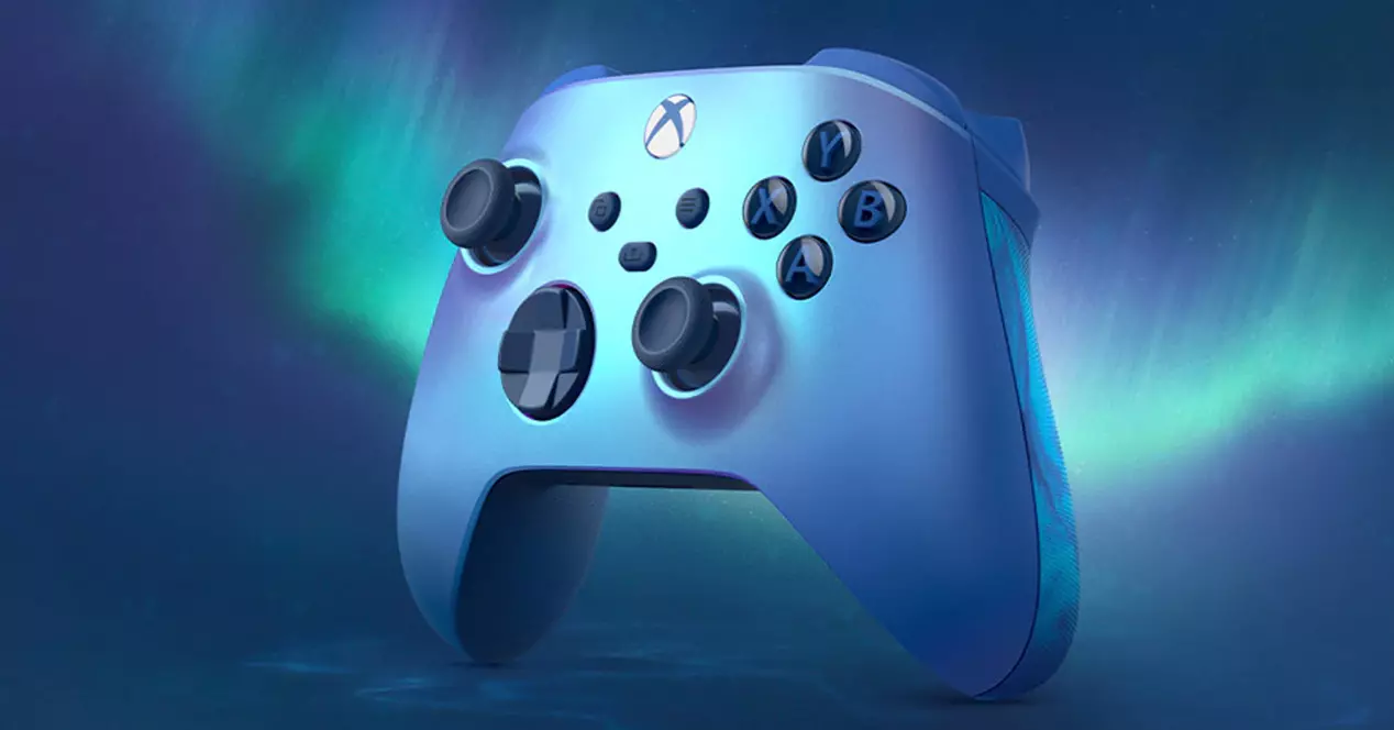 Manette Xbox Aqua Shift, la manette bleue avec poignées