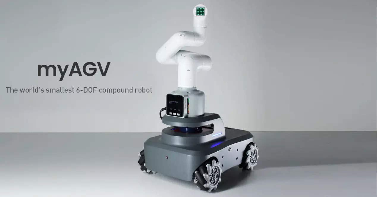 Autonominen robotti ja 6-akselinen varsi, jota ohjaa Raspberry Pi