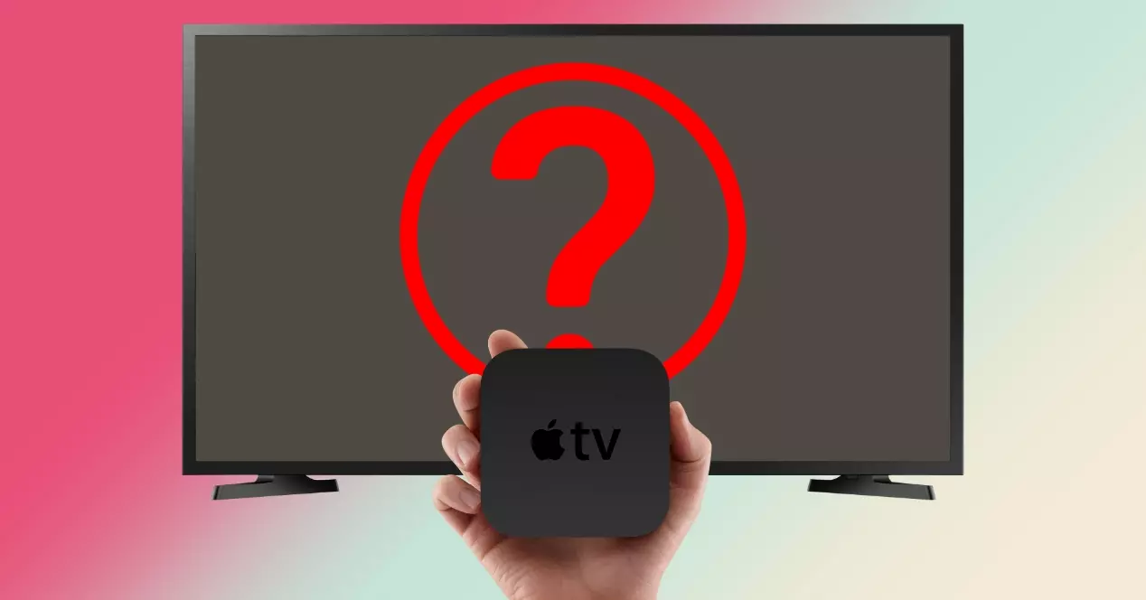 omena -tv ei näy en tv -näyttö pantalla
