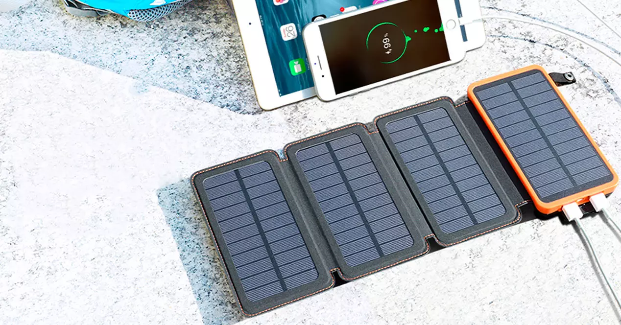 Acessórios para carregar o celular com painéis solares