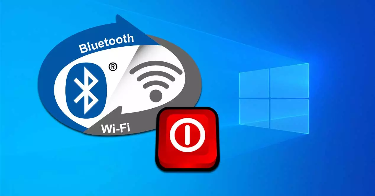 turn off Wi-Fi and Bluetooth in Windows 10
