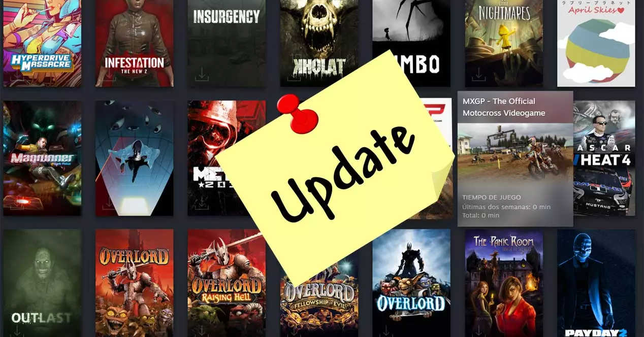 Discover all the news in the downloads and the Steam library