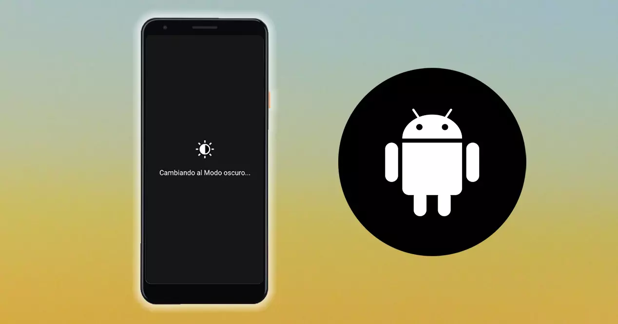 configure dark mode on Android phones