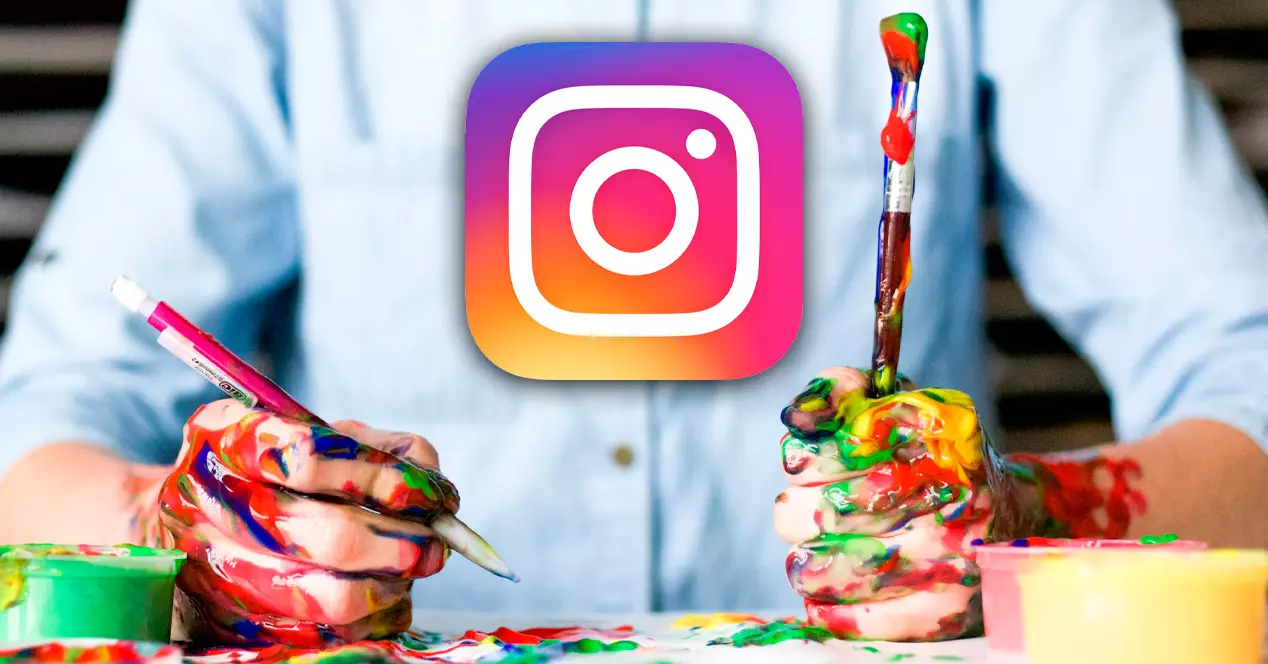 Instagram -konti af mennesker, der maler for at lære og slappe af