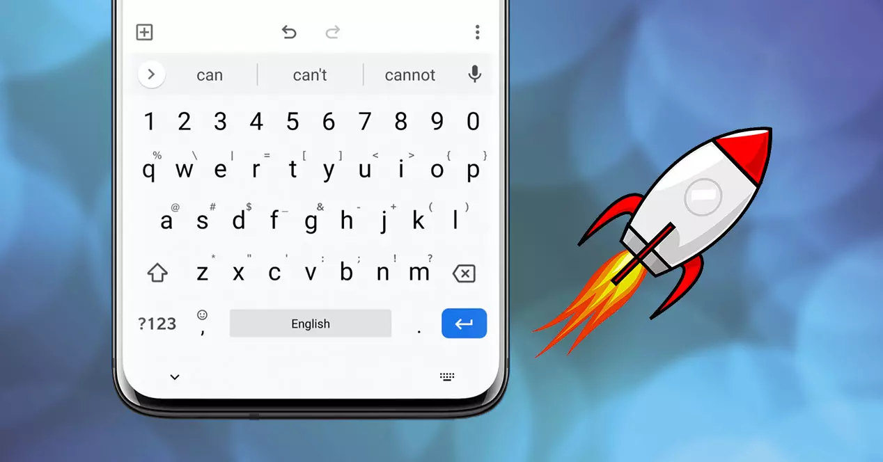 make the keyboard of an Android mobile not slow