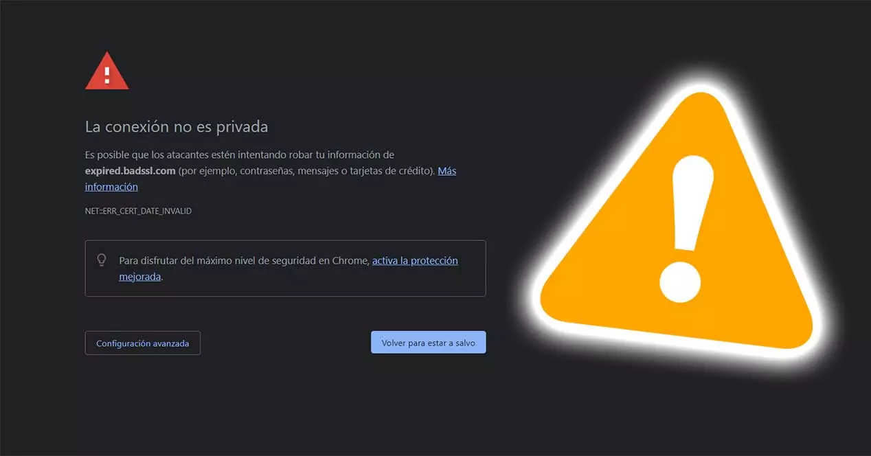 the connection is not private