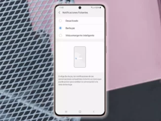 activate notification bubbles on Samsung mobiles with One UI