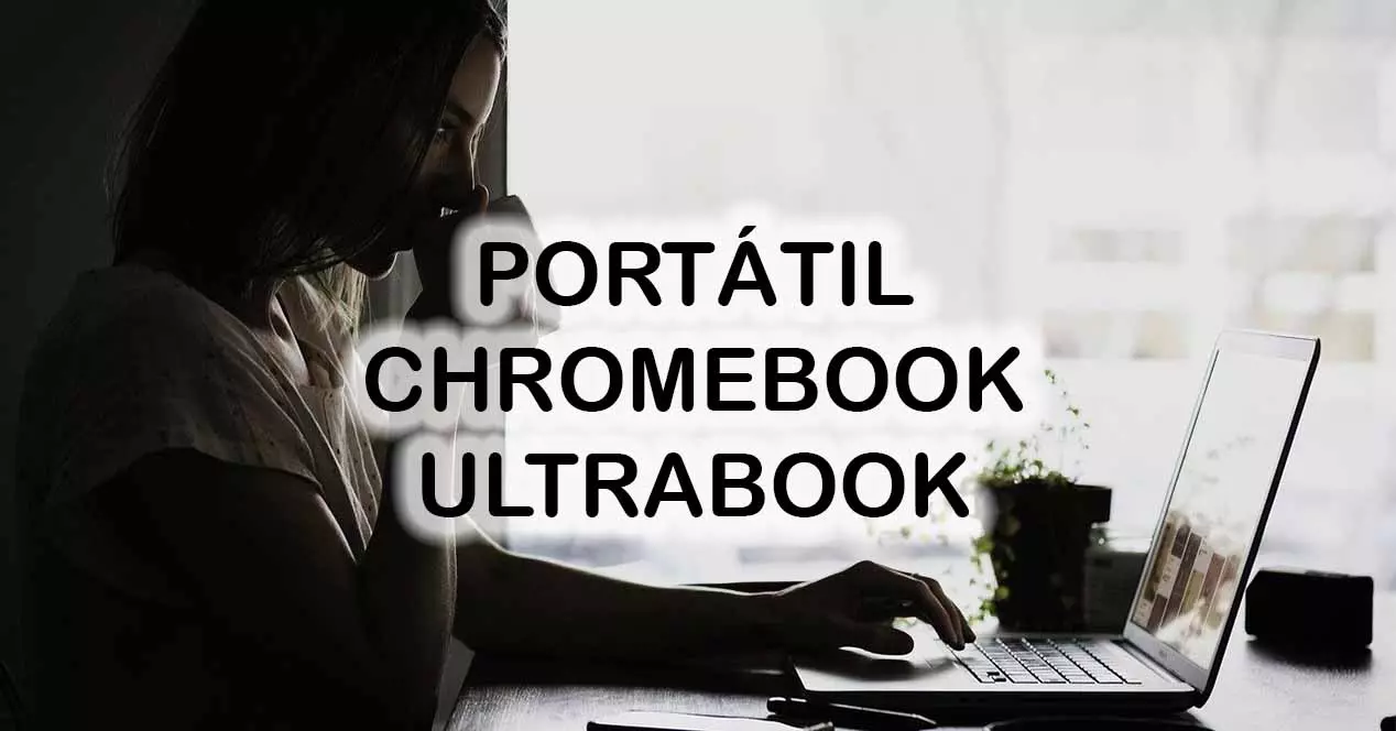 Forskjeller mellom en bærbar PC, en Chromebook og en Ultrabook