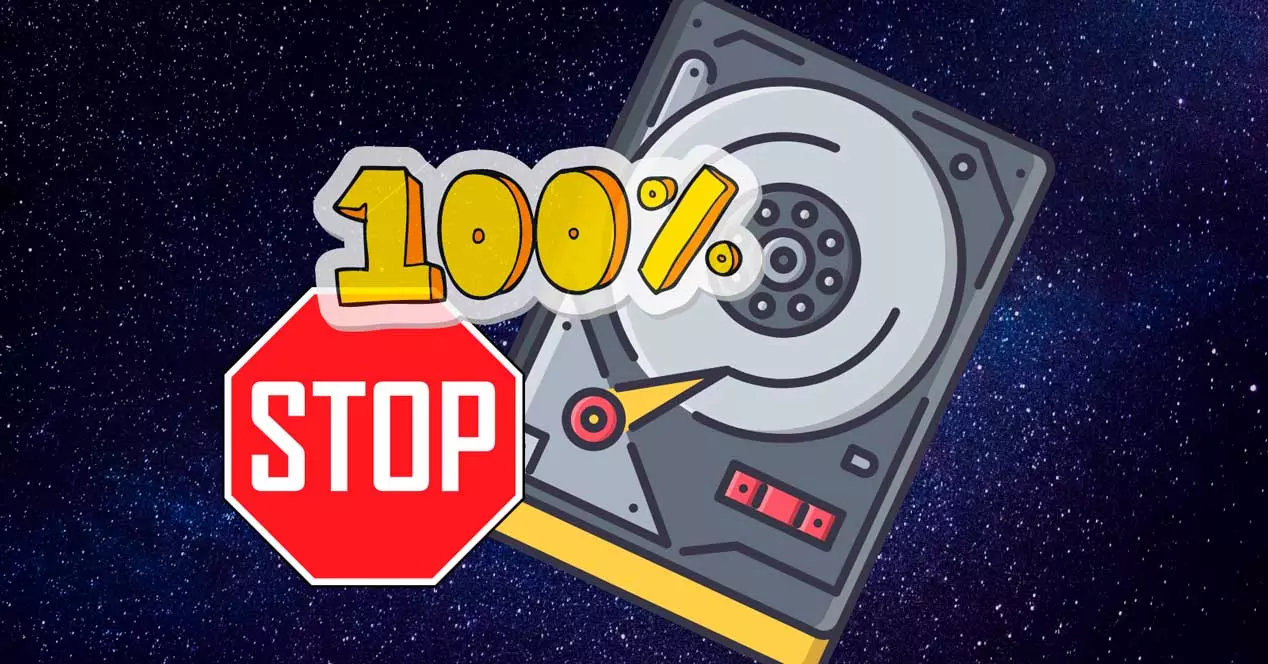 hard disk-ul este 100% în Windows 10