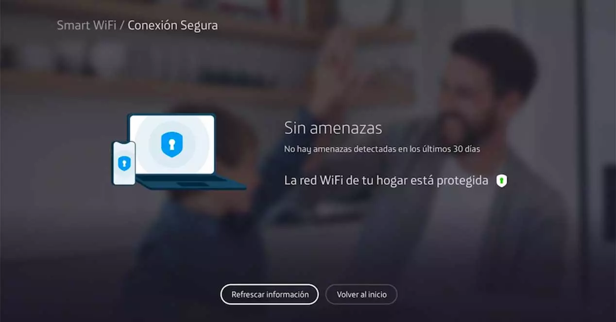 see with Movistar if there are threats on your WiFi network