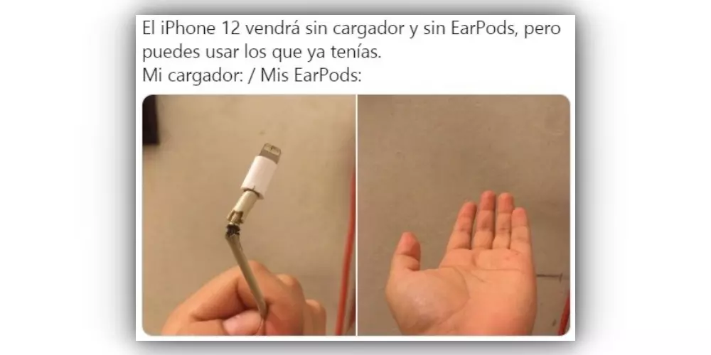 meme cargador iphone