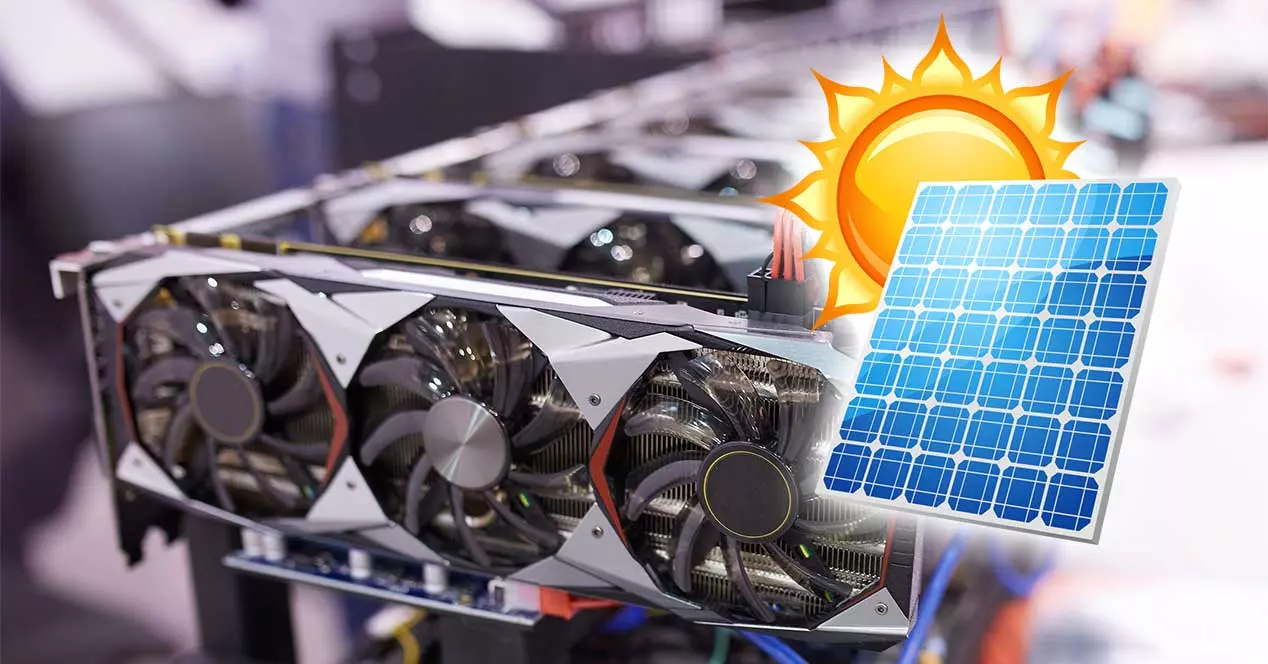 lucrativo colocar painéis solares para minerar criptomoedas