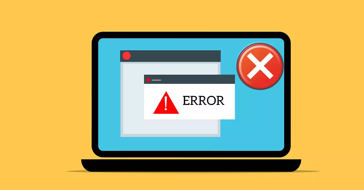 What types of errors the browser displays