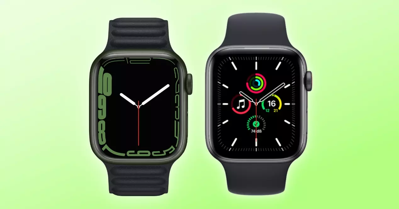Jämförelse Apple Watch Series 7 och SE
