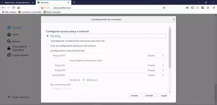 Solucionar problema de conexión de Proxy en Chrome y Firefox