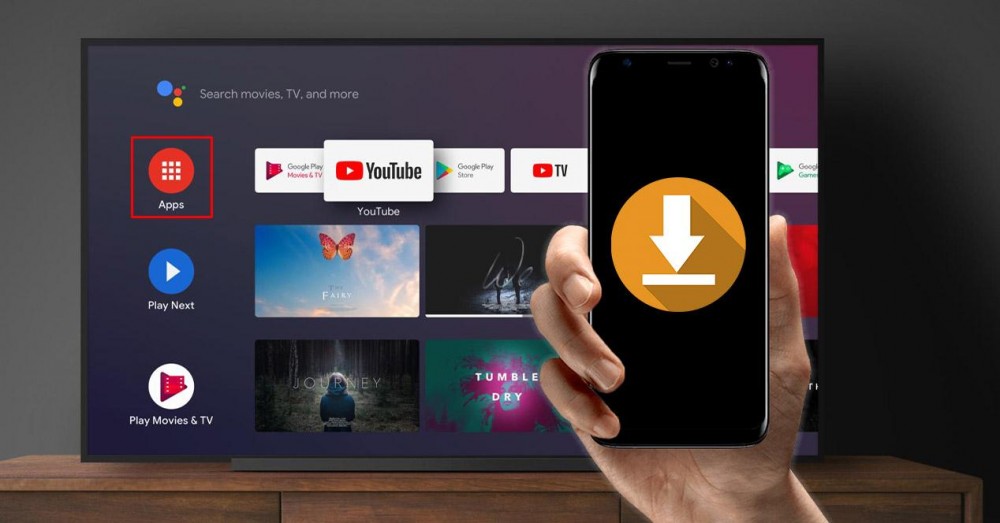 install applications on Android TV from mobile