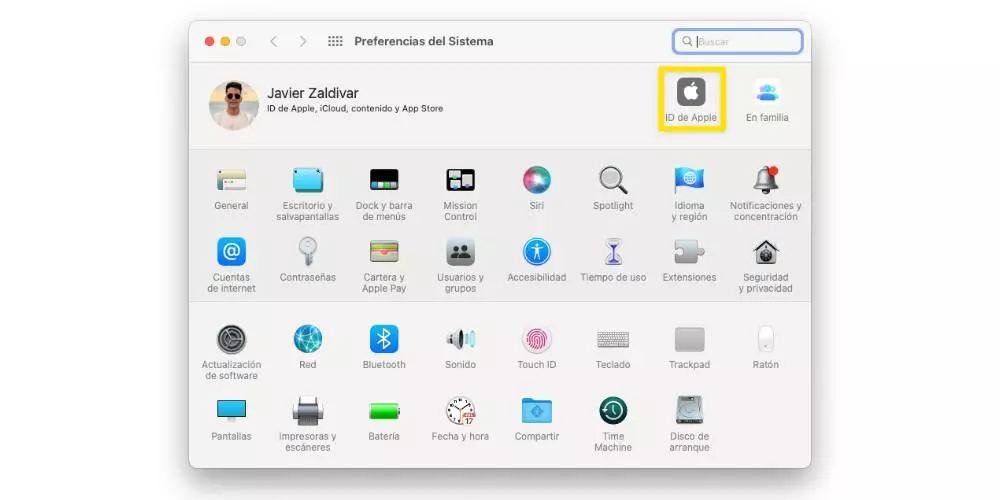 Preferencias sistema kimliği de elma