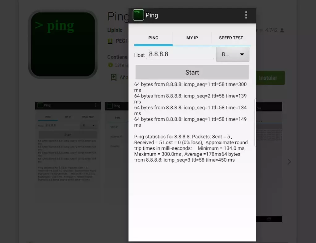 Ping-Android