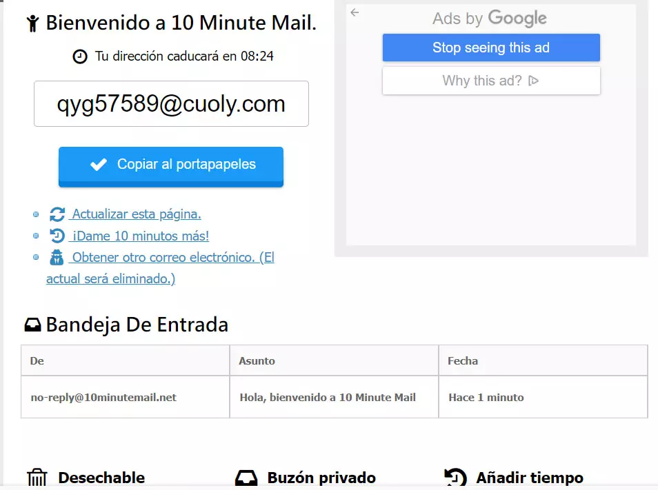 10 Minutenmail