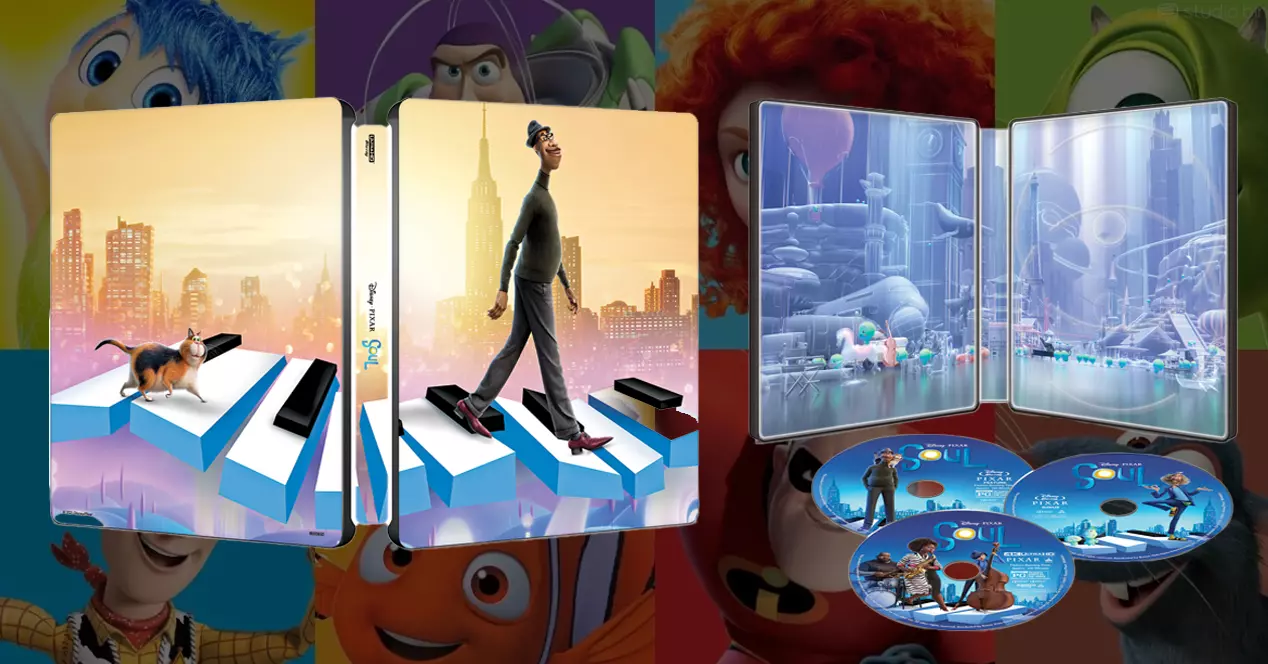 Steelbooks of Pixar movies