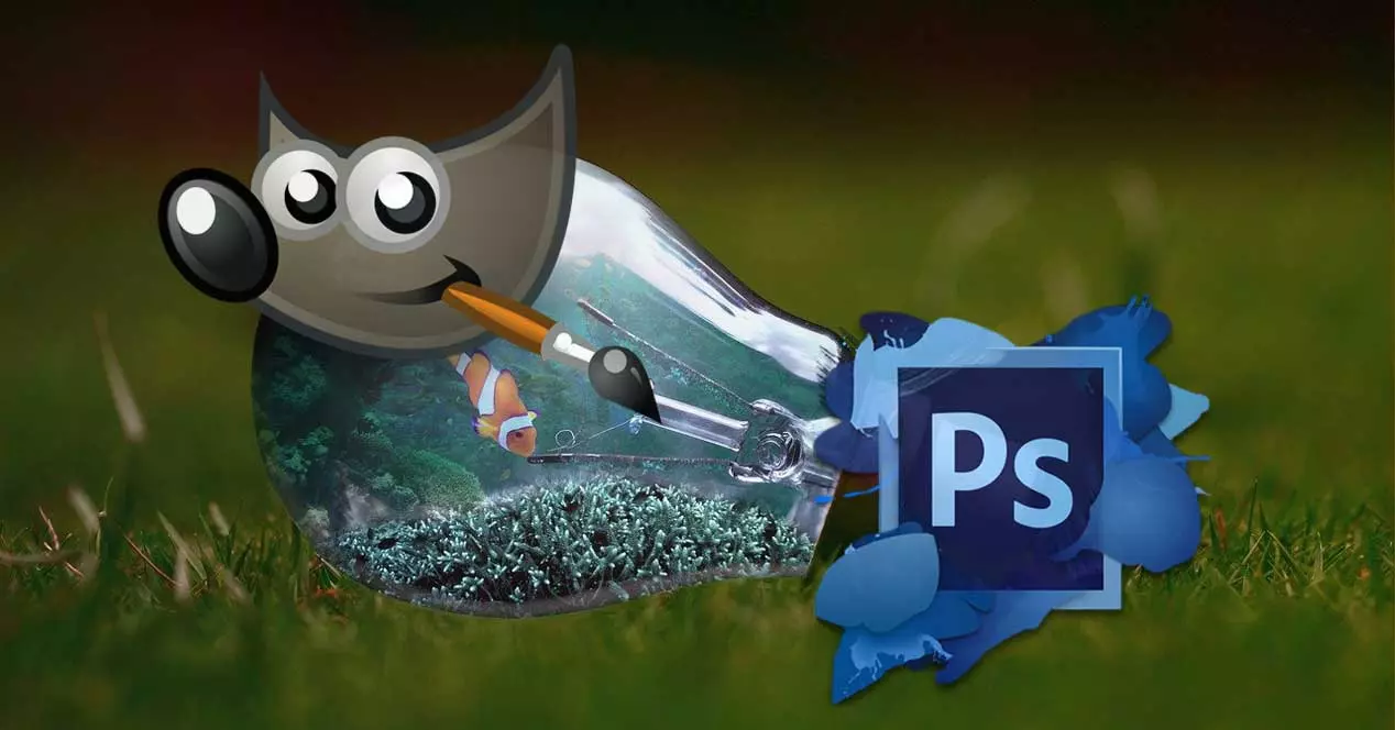 Voinko avata Photoshop-asiakirjani GIMP:llä