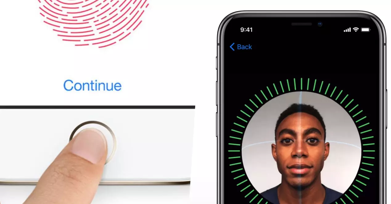 Face ID og Touch ID, som er mere sikkert for iPhone