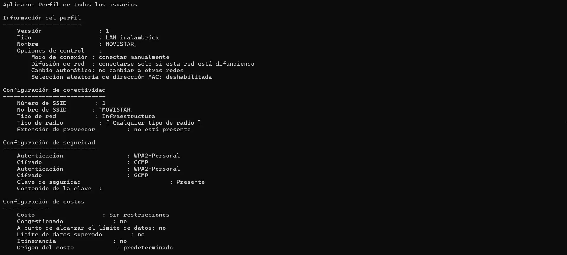 Ver Contraseña del Wi-Fi por la Terminal