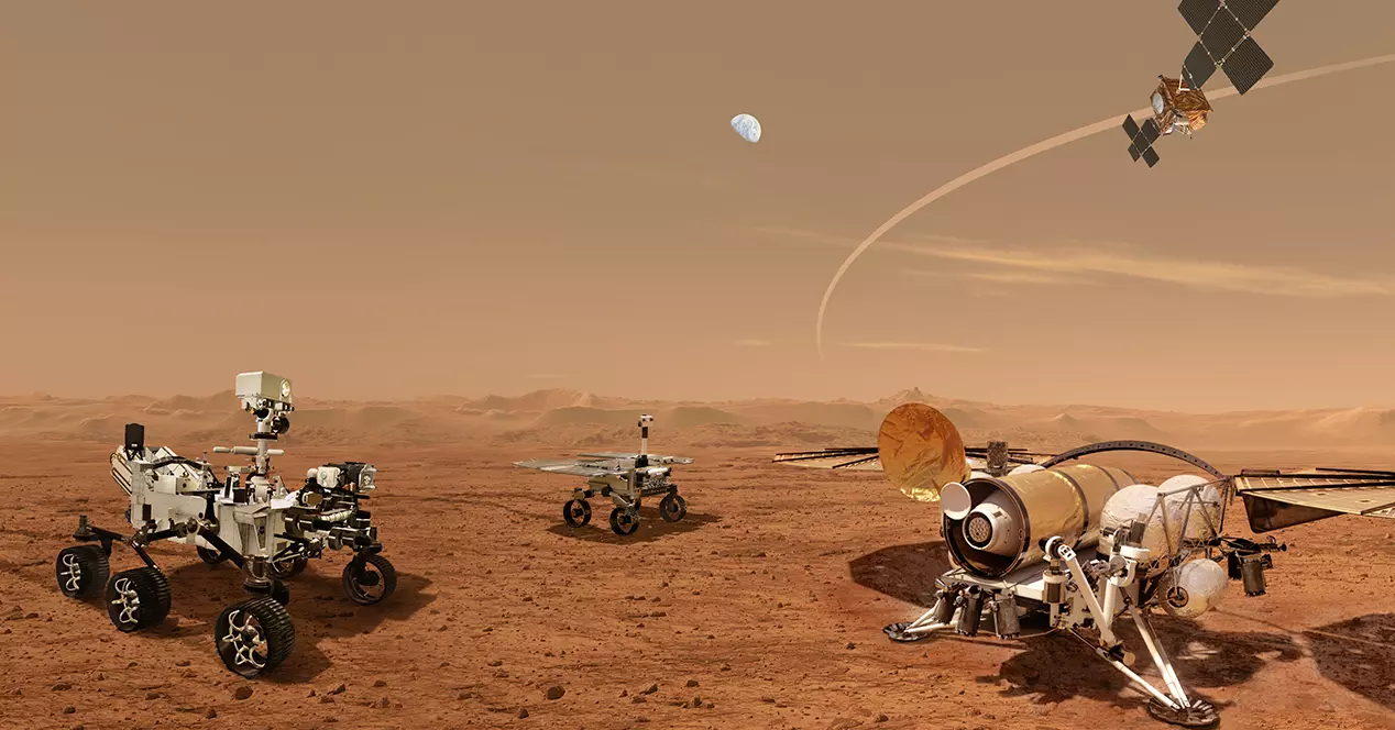 The first rocket to take off from another planet and bring samples from Mars