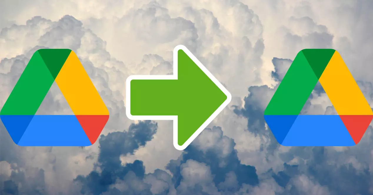 move or copy files from one Google Drive account to another