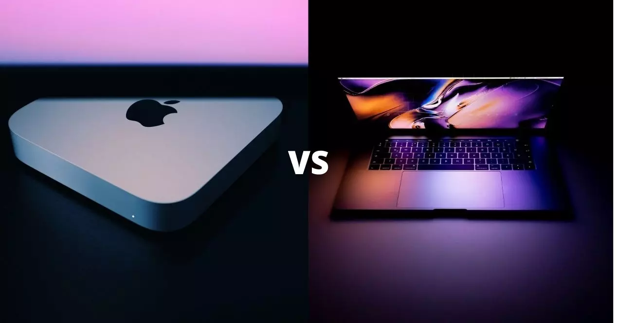Sammenligning af Mac mini M1 vs MacBook Pro M1