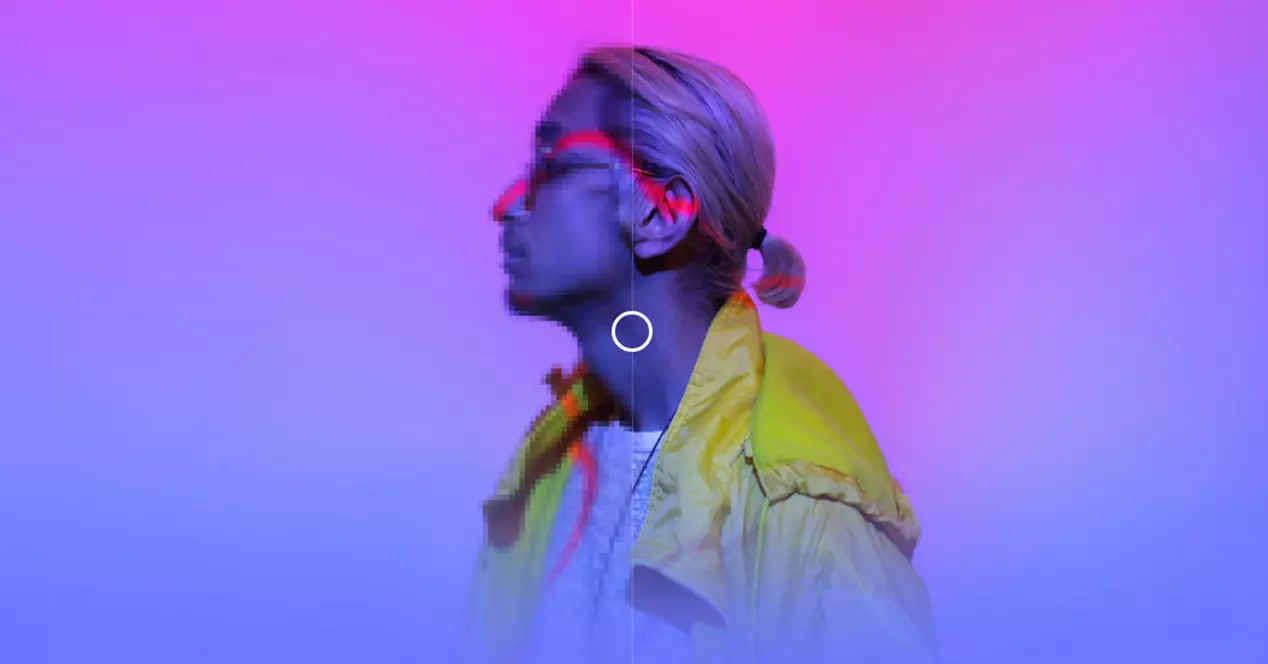 pixelating the face in a photo for security