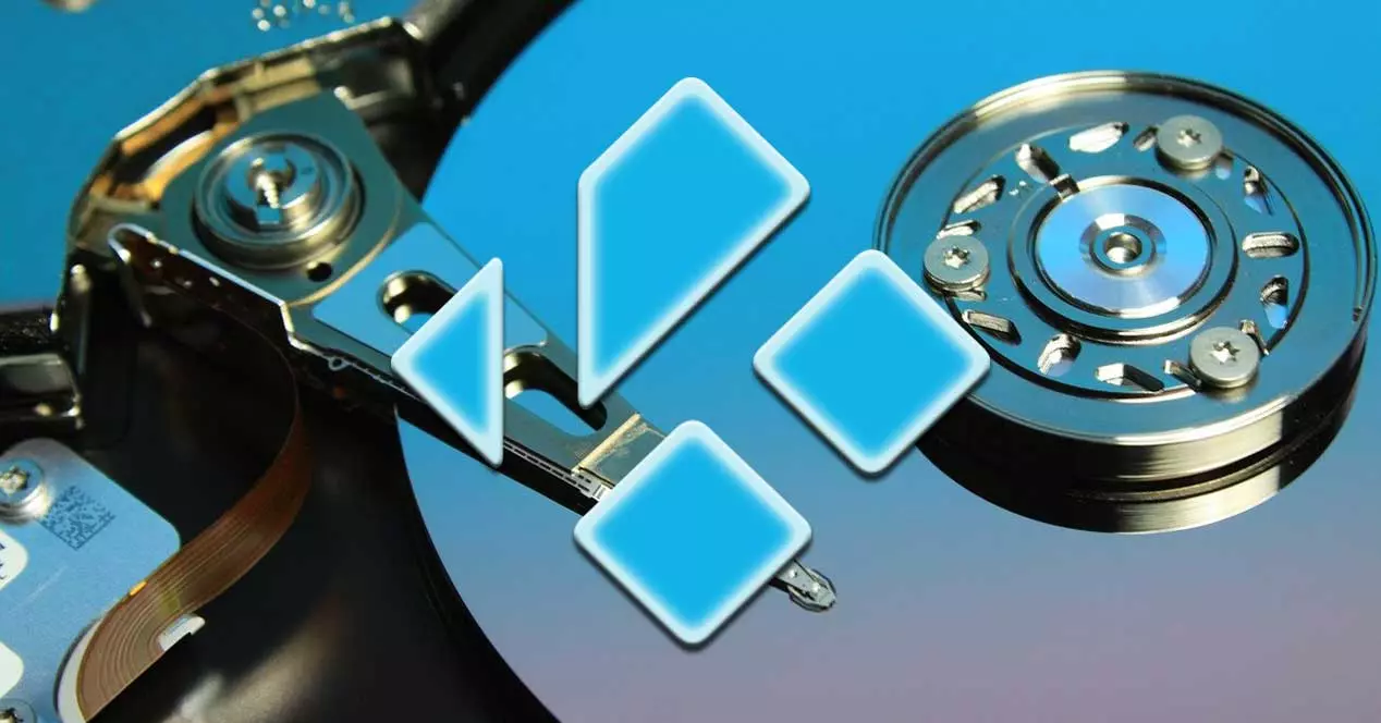 How much space does Kodi take up on the hard drive