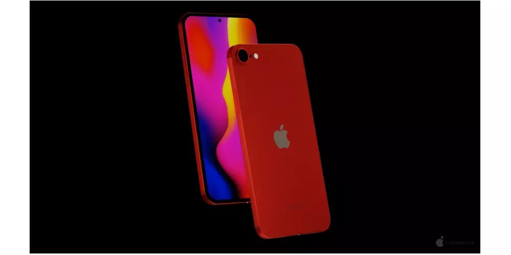 iPhone SE med rojo
